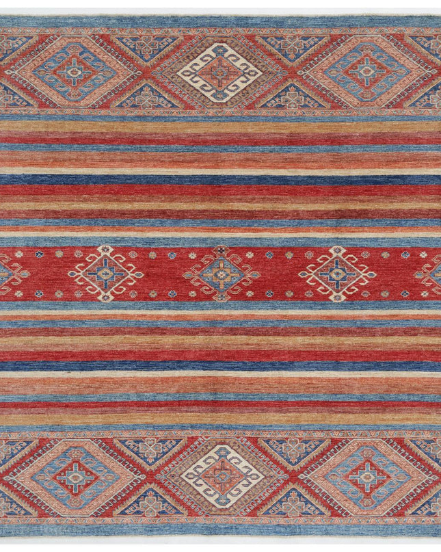 Khurjeen 6' 10" X 7' 10" Hand Knotted Wool Rug 6' 10" X 7' 10" (208 X 239) / Multi / Wool