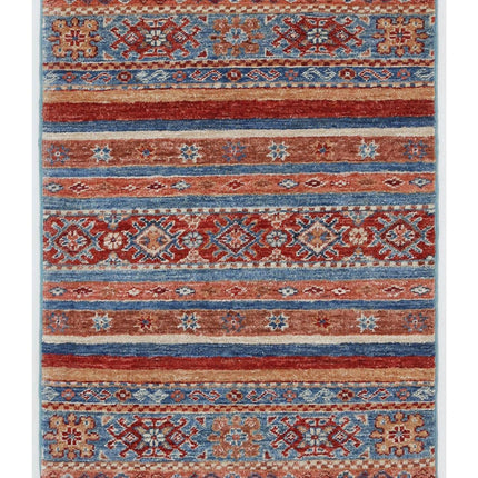 Khurjeen 2' 0" X 2' 9" Hand Knotted Wool Rug 2' 0" X 2' 9" (61 X 84) / Multi / Wool