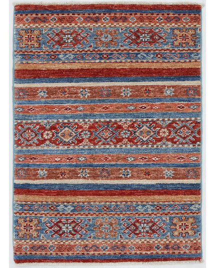 Khurjeen 2' 0" X 2' 9" Hand Knotted Wool Rug 2' 0" X 2' 9" (61 X 84) / Multi / Wool