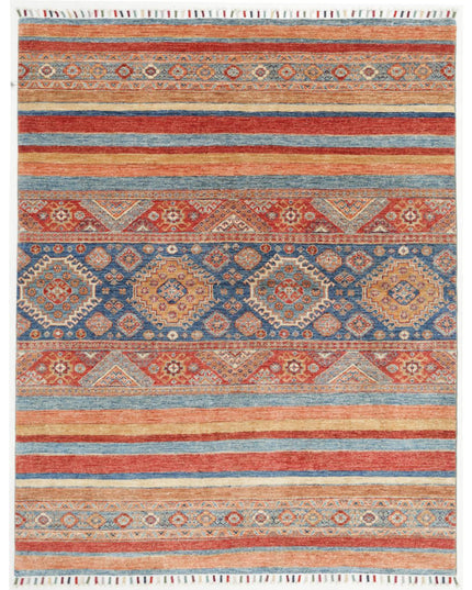 Khurjeen 4' 11" X 6' 2" Hand Knotted Wool Rug 4' 11" X 6' 2" (150 X 188) / Multi / Wool