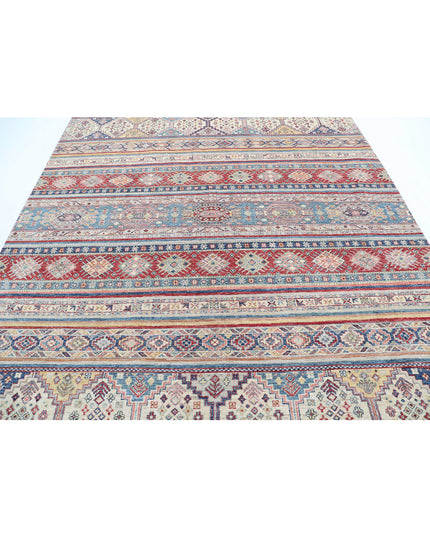 Khurjeen 7' 10" X 9' 7" Hand Knotted Wool Rug 7' 10" X 9' 7" (239 X 292) / Multi / Wool
