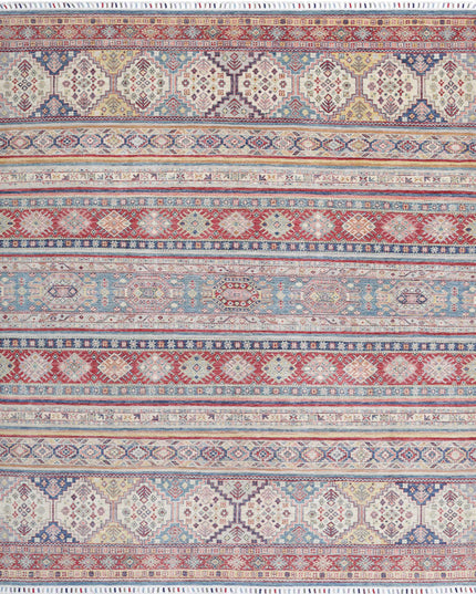 Khurjeen 7' 10" X 9' 7" Hand Knotted Wool Rug 7' 10" X 9' 7" (239 X 292) / Multi / Wool