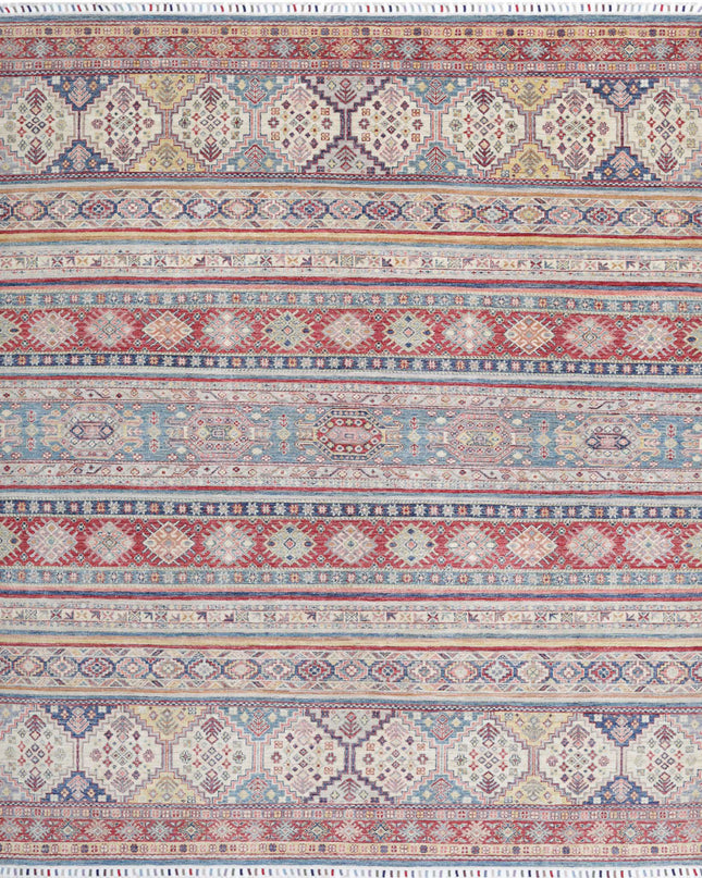 Khurjeen 7' 10" X 9' 7" Hand Knotted Wool Rug 7' 10" X 9' 7" (239 X 292) / Multi / Wool