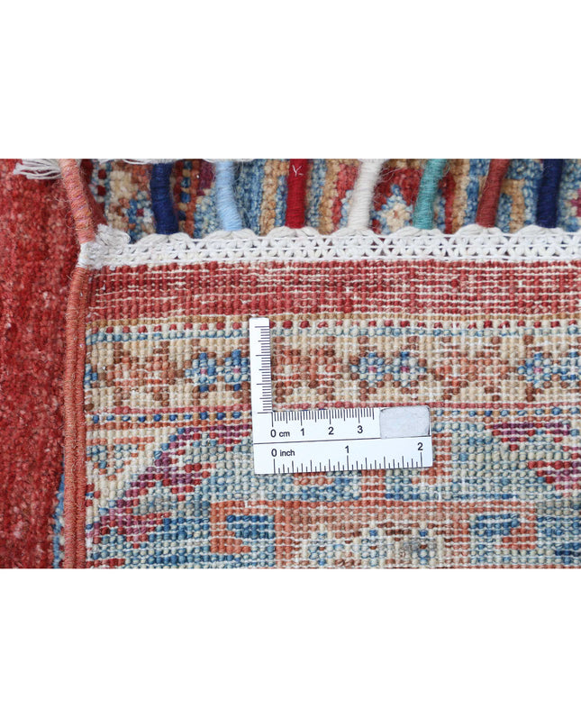 Khurjeen 6' 6" X 9' 7" Hand Knotted Wool Rug 6' 6" X 9' 7" (198 X 292) / Multi / Wool