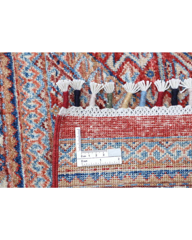 Khurjeen 6' 7" X 9' 7" Hand Knotted Wool Rug 6' 7" X 9' 7" (201 X 292) / Multi / Wool