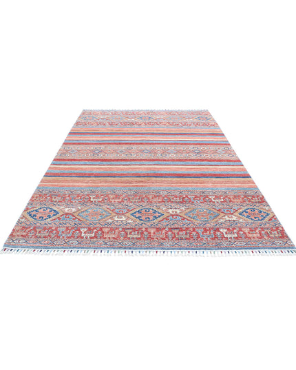 Khurjeen 6' 7" X 9' 9" Hand Knotted Wool Rug 6' 7" X 9' 9" (201 X 297) / Multi / Wool