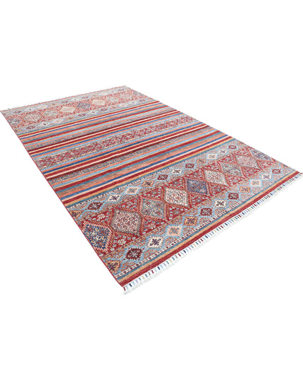 Khurjeen 6' 8" X 9' 10" Hand Knotted Wool Rug 6' 8" X 9' 10" (203 X 300) / Multi / Wool