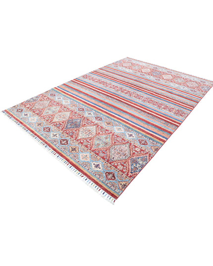 Khurjeen 6' 8" X 9' 10" Hand Knotted Wool Rug 6' 8" X 9' 10" (203 X 300) / Multi / Wool