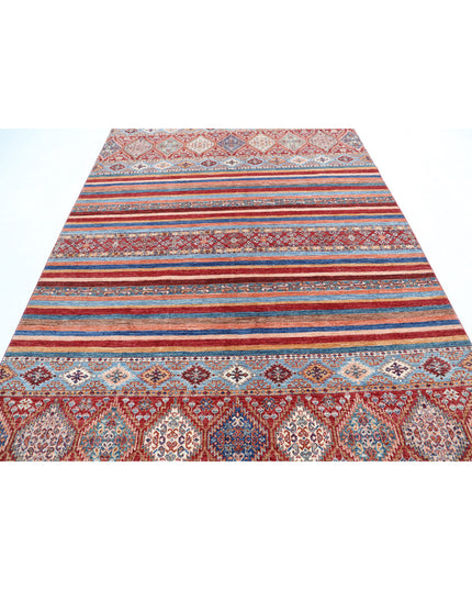 Khurjeen 6' 8" X 9' 10" Hand Knotted Wool Rug 6' 8" X 9' 10" (203 X 300) / Multi / Wool