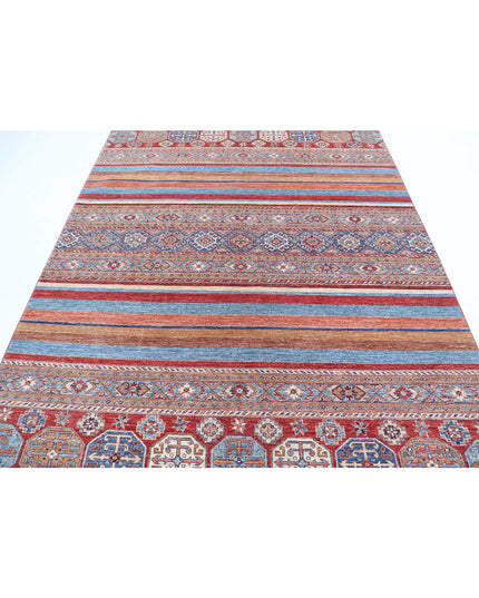 Khurjeen 6' 6" X 9' 7" Hand Knotted Wool Rug 6' 6" X 9' 7" (198 X 292) / Multi / Wool