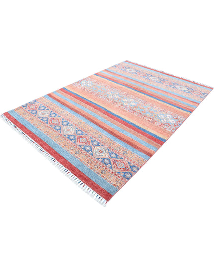 Khurjeen 5' 9" X 8' 5" Hand Knotted Wool Rug 5' 9" X 8' 5" (175 X 257) / Multi / Wool