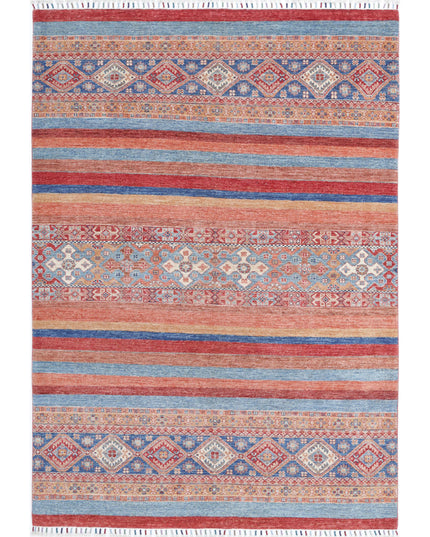 Khurjeen 5' 9" X 8' 5" Hand Knotted Wool Rug 5' 9" X 8' 5" (175 X 257) / Multi / Wool