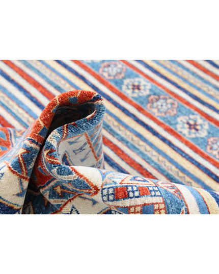 Khurjeen 5' 5" X 7' 11" Hand Knotted Wool Rug 5' 5" X 7' 11" (165 X 241) / Multi / Wool