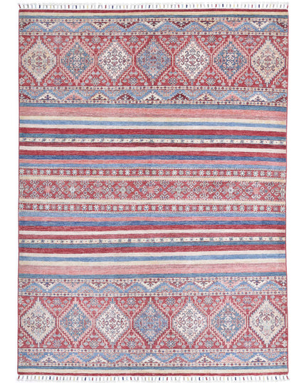 Khurjeen 5' 8" X 7' 8" Hand Knotted Wool Rug 5' 8" X 7' 8" (173 X 234) / Multi / Wool