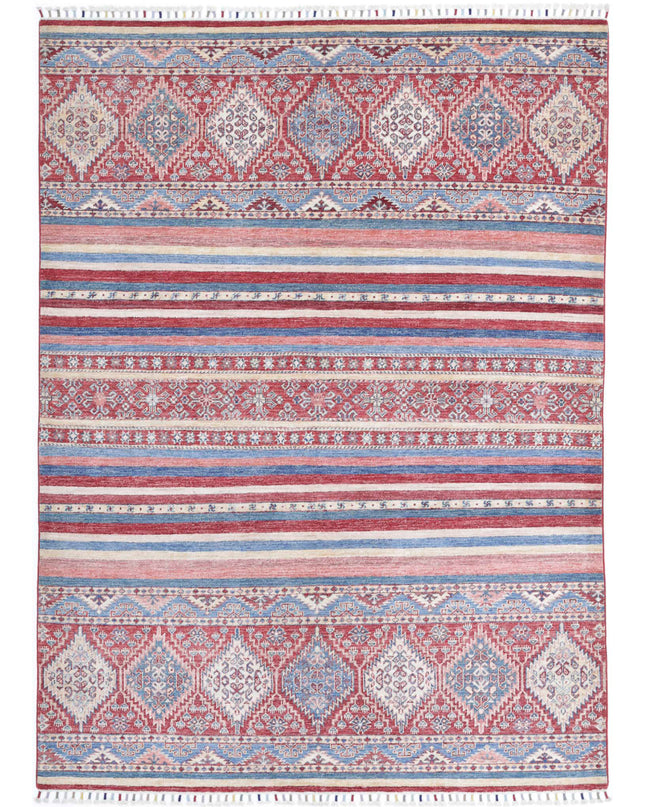 Khurjeen 5' 8" X 7' 8" Hand Knotted Wool Rug 5' 8" X 7' 8" (173 X 234) / Multi / Wool
