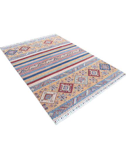 Khurjeen 5' 8" X 7' 7" Hand Knotted Wool Rug 5' 8" X 7' 7" (173 X 231) / Multi / Wool