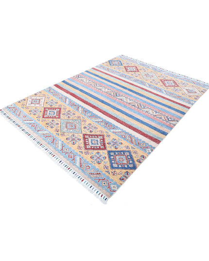 Khurjeen 5' 8" X 7' 7" Hand Knotted Wool Rug 5' 8" X 7' 7" (173 X 231) / Multi / Wool