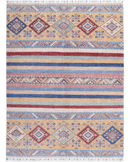 Khurjeen 5' 8" X 7' 7" Hand Knotted Wool Rug 5' 8" X 7' 7" (173 X 231) / Multi / Wool
