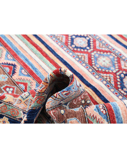 Khurjeen 5' 7" X 7' 4" Hand Knotted Wool Rug 5' 7" X 7' 4" (170 X 223) / Multi / Wool