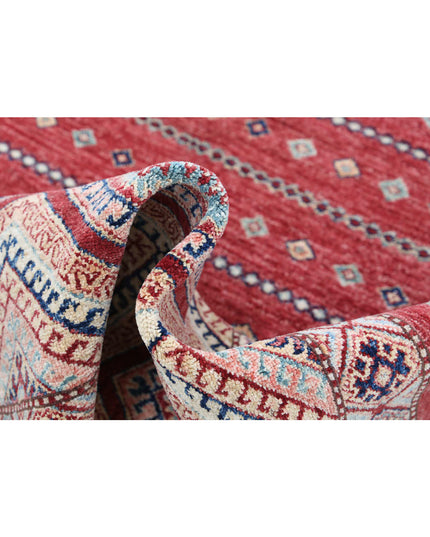 Khurjeen 5' 6" X 7' 6" Hand Knotted Wool Rug 5' 6" X 7' 6" (168 X 229) / Multi / Wool