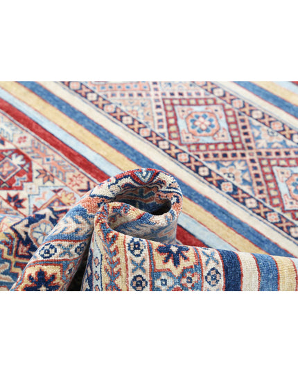 Khurjeen 5' 4" X 7' 9" Hand Knotted Wool Rug 5' 4" X 7' 9" (162 X 236) / Multi / Wool