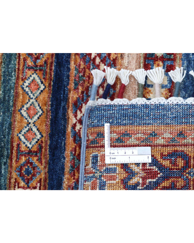 Khurjeen 4' 10" X 6' 2" Hand Knotted Wool Rug 4' 10" X 6' 2" (147 X 188) / Multi / Wool