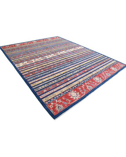 Khurjeen 9' 0" X 11' 7" Hand Knotted Wool Rug 9' 0" X 11' 7" (274 X 353) / Blue / Wool