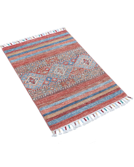 Khurjeen 2' 2" X 2' 11" Hand Knotted Wool Rug 2' 2" X 2' 11" (66 X 89) / Multi / Wool