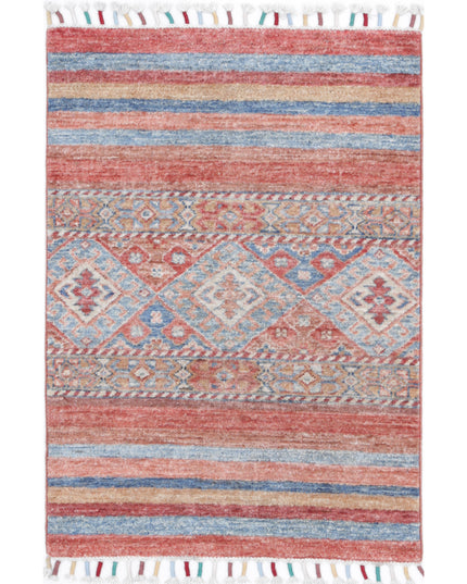 Khurjeen 2' 2" X 2' 11" Hand Knotted Wool Rug 2' 2" X 2' 11" (66 X 89) / Multi / Wool