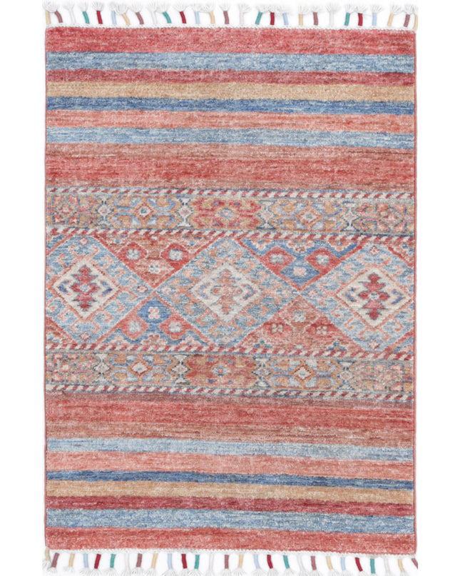 Khurjeen 2' 2" X 2' 11" Hand Knotted Wool Rug 2' 2" X 2' 11" (66 X 89) / Multi / Wool