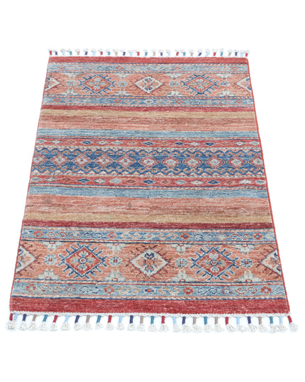 Khurjeen 2' 0" X 3' 0" Hand Knotted Wool Rug 2' 0" X 3' 0" (61 X 91) / Multi / Wool