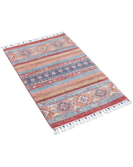 Khurjeen 1' 11" X 3' 0" Hand Knotted Wool Rug 1' 11" X 3' 0" (59 X 91) / Multi / Wool