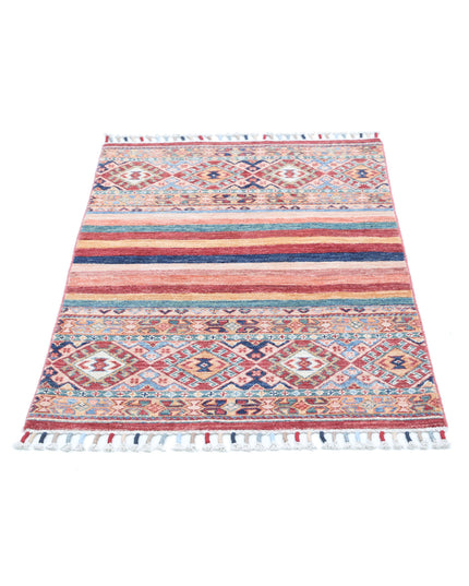 Khurjeen 2' 6" X 3' 10" Hand Knotted Wool Rug 2' 6" X 3' 10" (76 X 117) / Multi / Wool