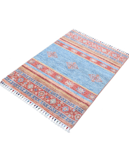 Khurjeen 2' 8" X 3' 10" Hand Knotted Wool Rug 2' 8" X 3' 10" (81 X 117) / Multi / Wool