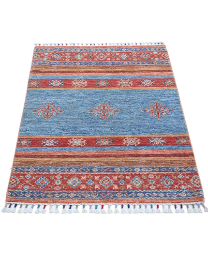 Khurjeen 2' 8" X 3' 10" Hand Knotted Wool Rug 2' 8" X 3' 10" (81 X 117) / Multi / Wool
