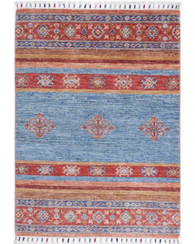 Khurjeen 2' 8" X 3' 10" Hand Knotted Wool Rug 2' 8" X 3' 10" (81 X 117) / Multi / Wool