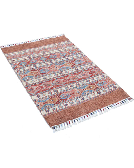 Khurjeen 2' 7" X 3' 10" Hand Knotted Wool Rug 2' 7" X 3' 10" (79 X 117) / Multi / Wool