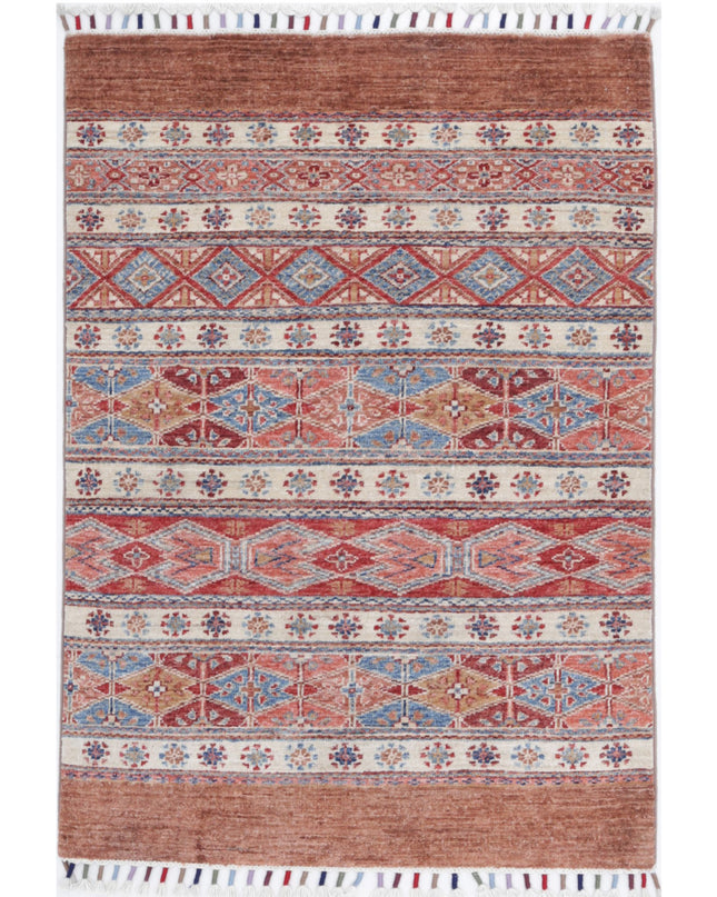 Khurjeen 2' 7" X 3' 10" Hand Knotted Wool Rug 2' 7" X 3' 10" (79 X 117) / Multi / Wool
