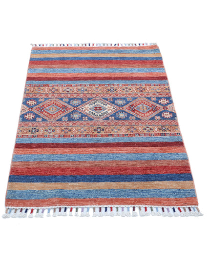 Khurjeen 2' 9" X 3' 11" Hand Knotted Wool Rug 2' 9" X 3' 11" (84 X 119) / Multi / Wool