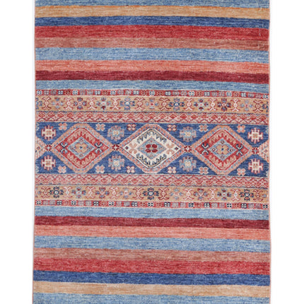 Khurjeen 2' 9" X 3' 11" Hand Knotted Wool Rug 2' 9" X 3' 11" (84 X 119) / Multi / Wool