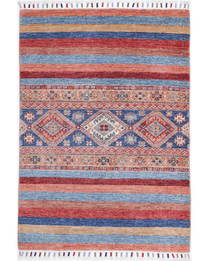 Khurjeen 2' 9" X 3' 11" Hand Knotted Wool Rug 2' 9" X 3' 11" (84 X 119) / Multi / Wool