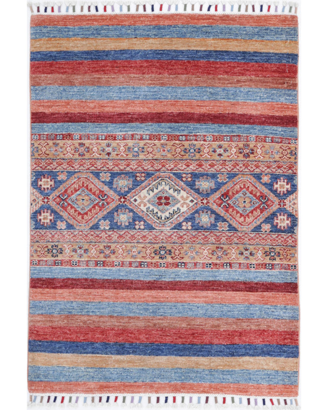 Khurjeen 2' 9" X 3' 11" Hand Knotted Wool Rug 2' 9" X 3' 11" (84 X 119) / Multi / Wool