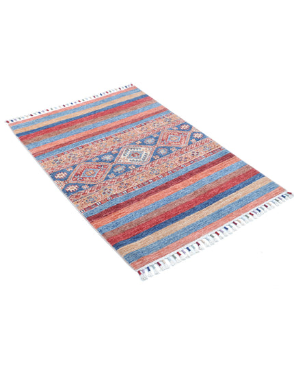 Khurjeen 2' 9" X 3' 10" Hand Knotted Wool Rug 2' 9" X 3' 10" (84 X 117) / Multi / Wool
