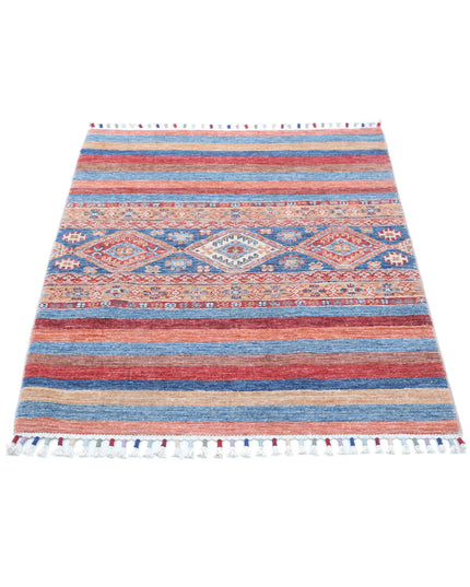 Khurjeen 2' 9" X 3' 10" Hand Knotted Wool Rug 2' 9" X 3' 10" (84 X 117) / Multi / Wool