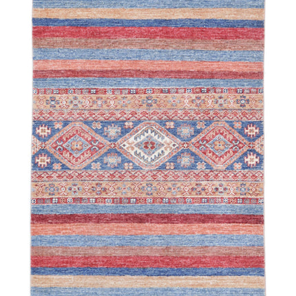 Khurjeen 2' 9" X 3' 10" Hand Knotted Wool Rug 2' 9" X 3' 10" (84 X 117) / Multi / Wool