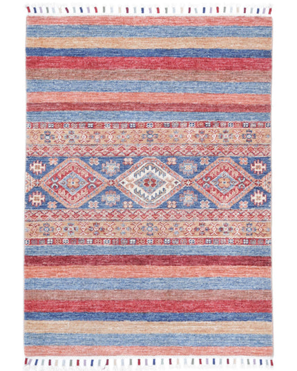 Khurjeen 2' 9" X 3' 10" Hand Knotted Wool Rug 2' 9" X 3' 10" (84 X 117) / Multi / Wool