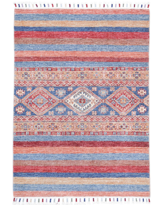 Khurjeen 2' 9" X 3' 10" Hand Knotted Wool Rug 2' 9" X 3' 10" (84 X 117) / Multi / Wool