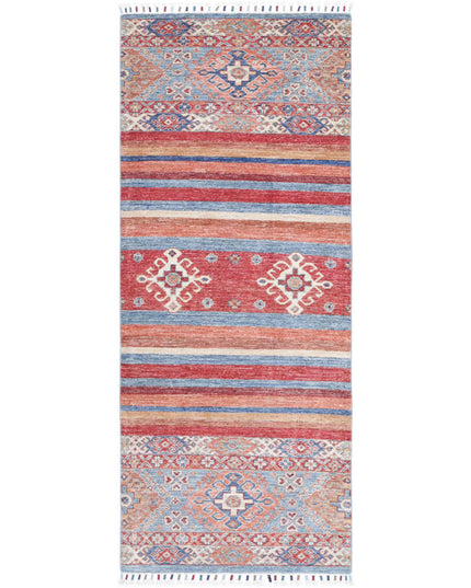 Khurjeen 2' 6" X 6' 8" Hand Knotted Wool Rug 2' 6" X 6' 8" (76 X 203) / Multi / Wool