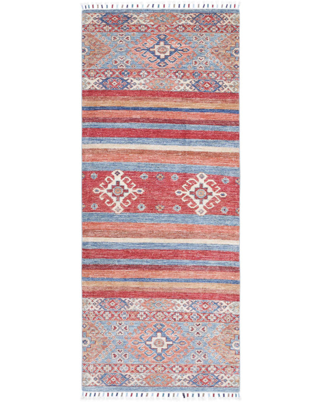Khurjeen 2' 6" X 6' 8" Hand Knotted Wool Rug 2' 6" X 6' 8" (76 X 203) / Multi / Wool