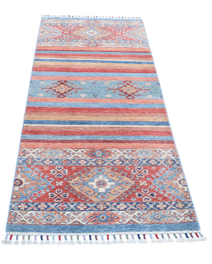 Khurjeen 2' 6" X 6' 5" Hand Knotted Wool Rug 2' 6" X 6' 5" (76 X 196) / Multi / Wool